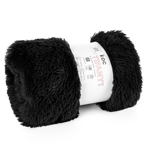 Blanket 150 x 200 Double-sided Fur Tifany1 Black