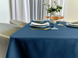 Tablecloth 140x300 Stain-resistant Surbo Navy Blue