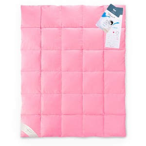 Quilt 200 x 220 Natural Classic Feather Pink
