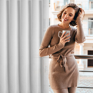 Firana 140 x 250 Dekoracyjna Przelo ARIADNA2 Biały