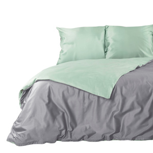 Bedding 220 x 200 3pc Satin Nova3 Silver + Mint