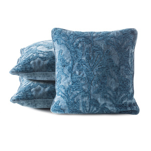Dori Blue decorative chenille pillowcase 45 x 45