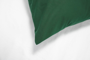 Cotton pillowcase 50 x 70 Solid Ola Bottle Green