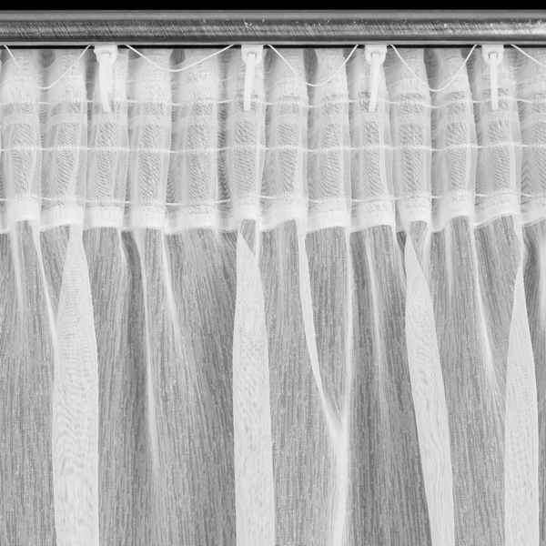 Rebecca Decorative Curtain on Tape 300 x 270 White
