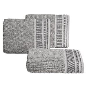 Towel 50 x 90 Bath Frotte Suzana 01 Silver
