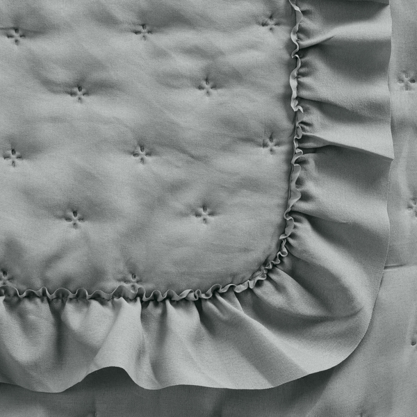 Quilted Decorative Bedspread 220 x 240 Libi3 Silver