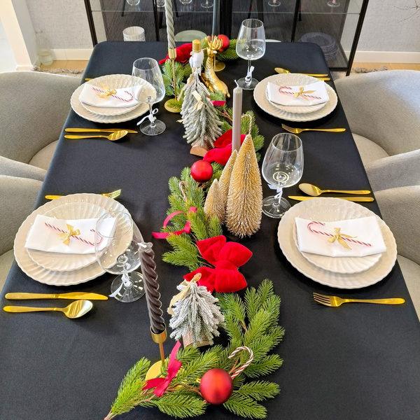 Obrus 120x200 Plamoodporny Klasyczny Elegant Czerń