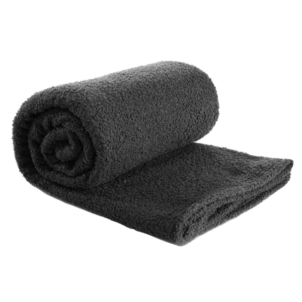Blanket 70 x 160 Microfiber Boucle Bukla Black