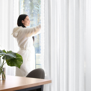 Zasłona 140 x 270 Dekoracyjna Gotowa KAJA 2szt Bia