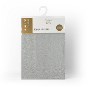 Bathroom Rug 50 x 70 Cotton Nika 05 Silver