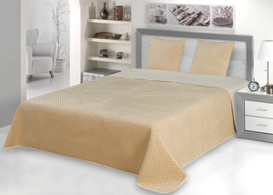 Quilted Bedspread 7082 Velvet Beige 170x210