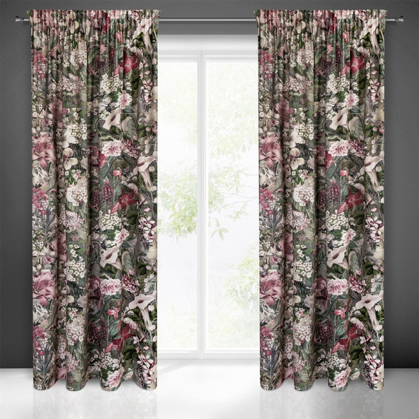 Zasłona 140 x 270 Dekoracyjna Glory Zie+Róż