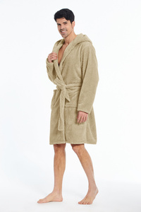 Microfiber Bathrobe with Hood Miguel 02 XS