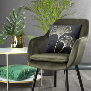 Velvet pillowcase Fres 45 x 45 Dark green