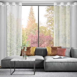 Firana 140 x 250 Dekoracyjna Przelotki MIRELLA Bia