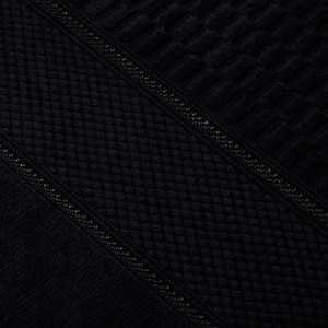 Towel 100 x 150 Cotton Peru 500g/m2 Velour Black