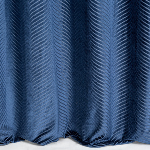 Velvet Lussi Curtain 140 x 250 Spillover Navy Blue