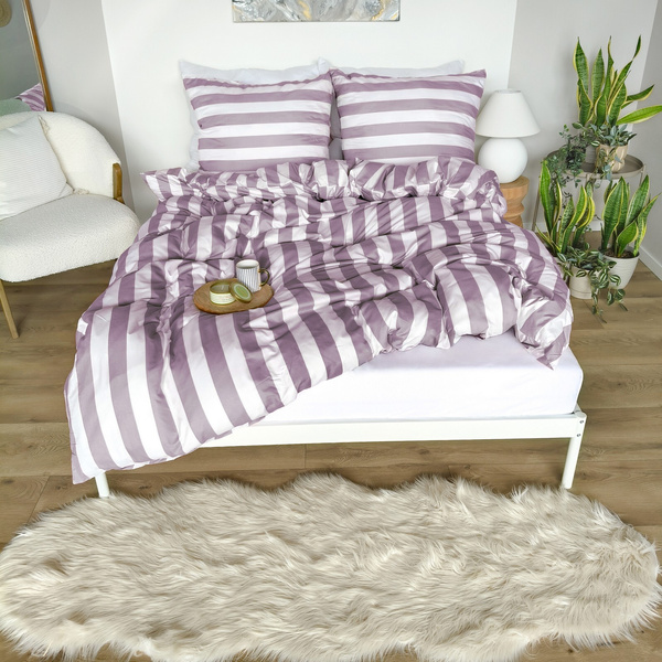 Pościel 160 x 200 3cz Mikrofibra w Pasy Eusebia Home 09