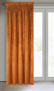 Zasłona 140 x 270 Welwet Taśma Ria Rudy