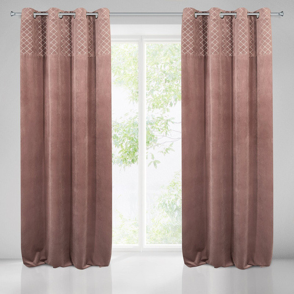 Zasłona 140 x 250 Dekoracyjna Velvet Karina2 Róż