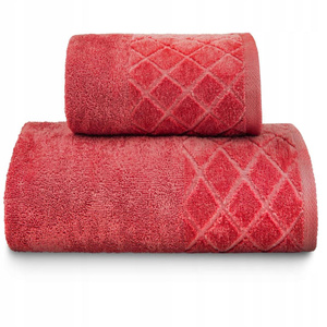 Towel 70 x 140 Cotton Velour Pisa 500g/m2 Czerw