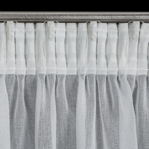 Decorative Curtain Ines 140 x 270 Tape White