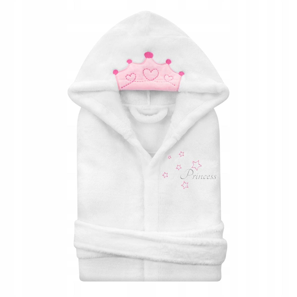 Children's Bathrobe with Hood M 120 Princess