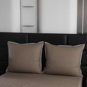 Bedding set 160 x 200 3 pcs Smooth with Lace Brandon 01