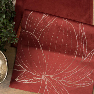 Bieżnik 35 x 140 Dekoracyjny Velvet Blink12 Cegla