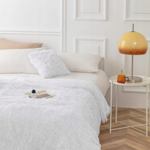 70 x 150 Italian Fur Yeti White Blanket