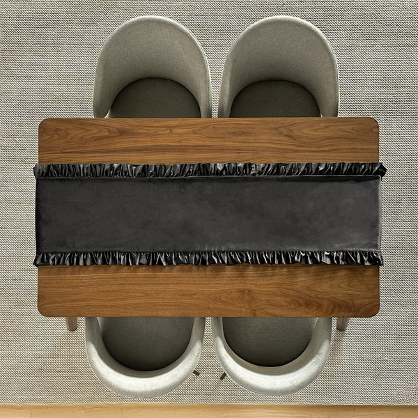 Table Runner 40 x 160 Decorative with Ruffles Ligia 06