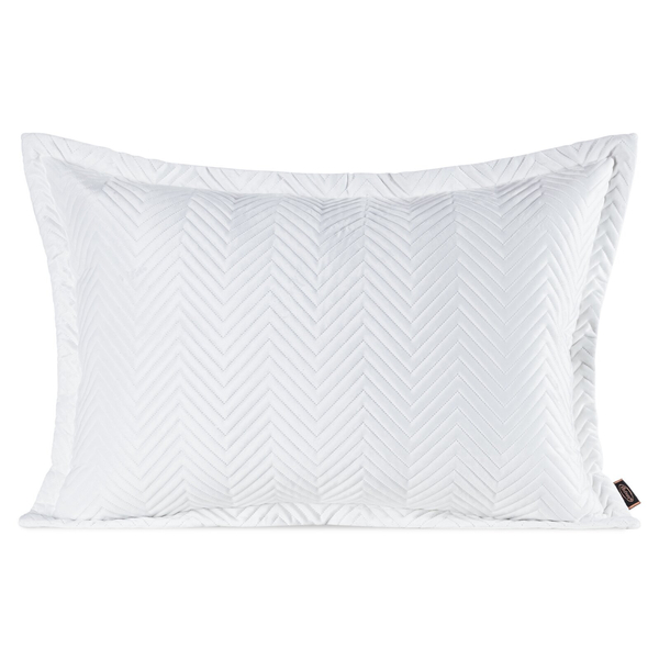 Poszewka 50 x 70 Dekoracyjna Welwet Sofia Biały