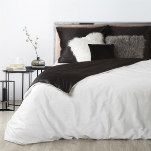 Bedding 140 x 200 2cz Satin Nova3 White + Black