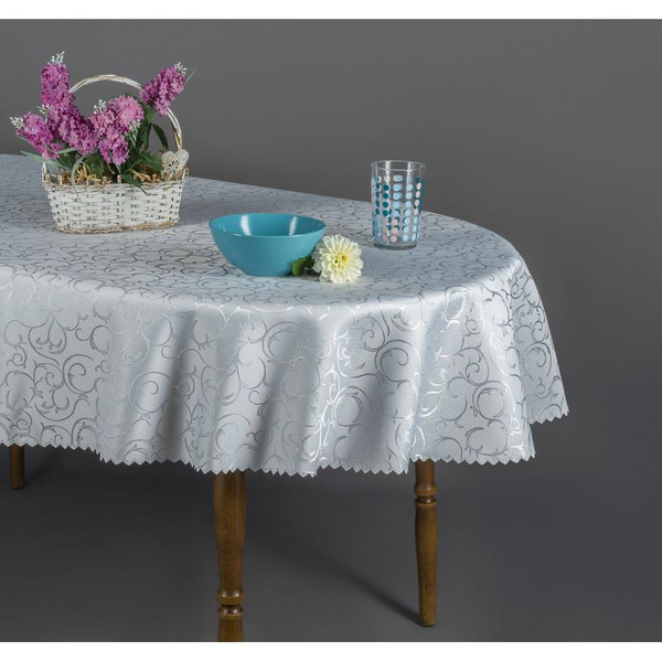 Oval Tablecloth 140x300 Stainproof Creepers 022/3B