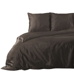 Bedding 220 x 200 3pc Satin Nova3 Brown