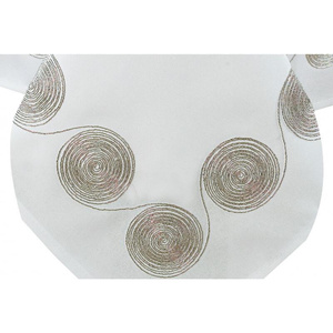 Tablecloth 140 x 180 Decorative Embroidery 801 White