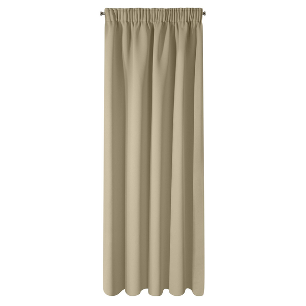 Blackout Logan Tape Curtain 140 x 270 Beige