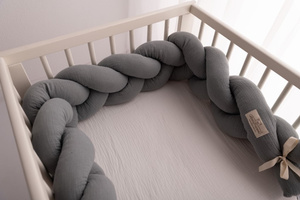 Ochraniacz 30 x 200 do Łóżeczka Warkocz Muslin 44