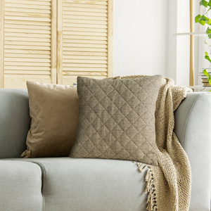 Poszewka 45 x 45 Dekoracyjna Len 1 C.Beż