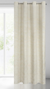 Curtain 140 x 250 Decorative Velvet Areta Cream