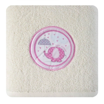 Ręcznik 70 x 140 Bawełna Dzieci Baby19 Krem
