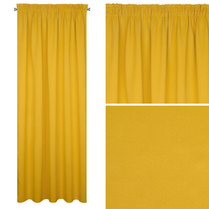 Zasłona 135 x 270 Dekoracyjna Parisa Musztarda