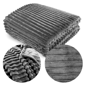 Blanket 160 x 200 Microfiber Plush Stripes Cadence 02
