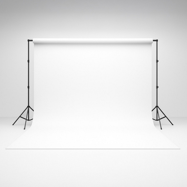 Tło 300 x 600 Fotograficzne Materiałowe Białe Gen