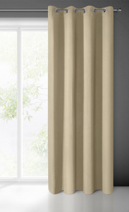 Zasłona 135 x 250 Dekoracyjna Blackout Logan Beż