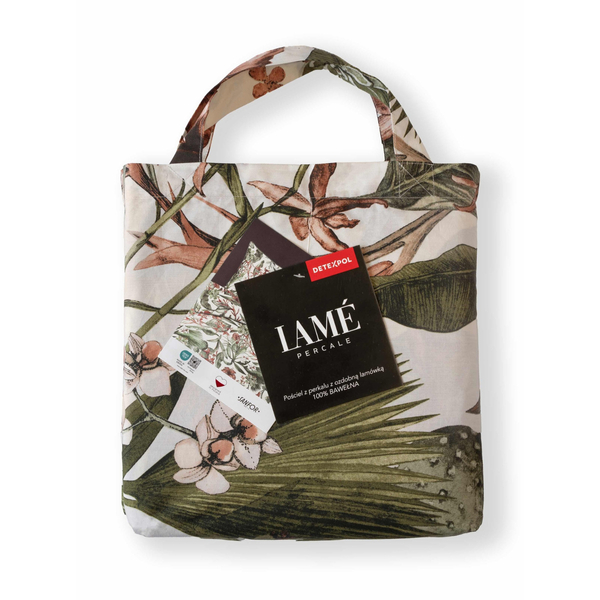 Pościel 160 x 200 3cz Bawełna Perkalowa Lame 5241B