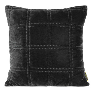 Poszewka 45 x 45 Dekoracyjna Velvet KRISTIN2 Czarny