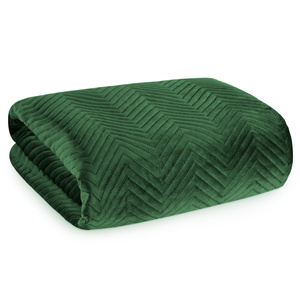 Sofia C. Decorative Velour Bedspread 200 x 220. Herb