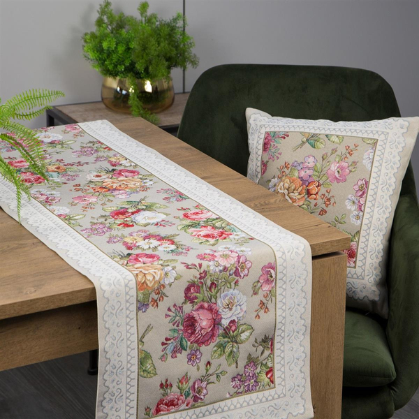 Tablecloth 100 x 100 Decorative Tapestry 1175 Olive