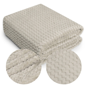 Blanket 160 x 200 Microfiber Zigzag Embossed Mouse